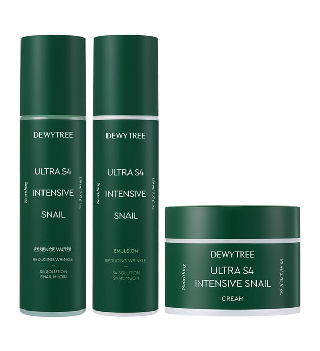 Dewytree Ultra S4 Crema Intensiva Lumaca 80ml + Acqua 150ml + Emulsione 150ml Set