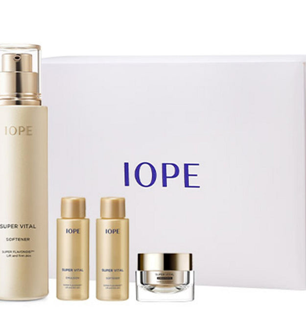 IOPE Super Vital Softener 150ml + 18ml + Emulsion 18ml + Cream Rich 14ml Set