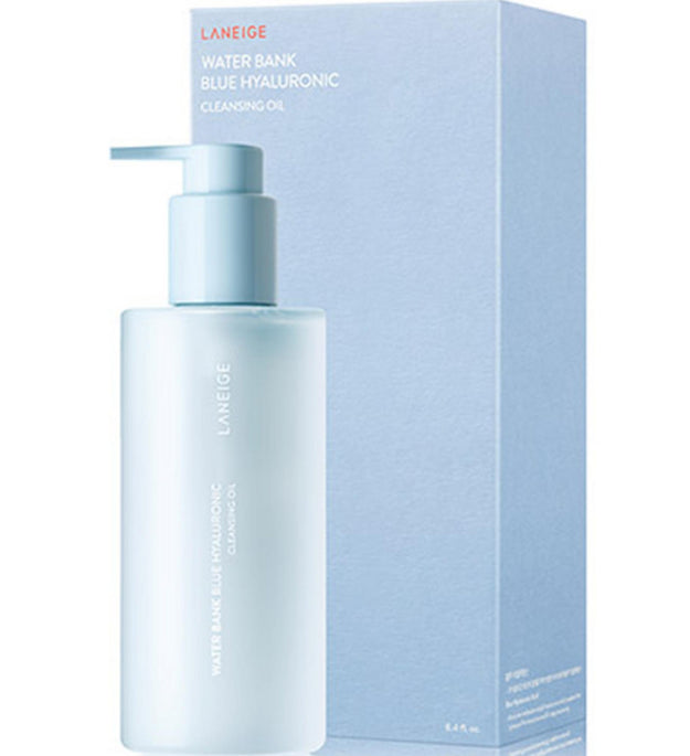 Olio detergente all'acido ialuronico blu della Laneige Water Bank