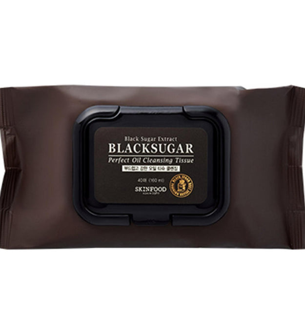 Очищающие салфетки SKINFOOD Black Sugar Perfect Oil