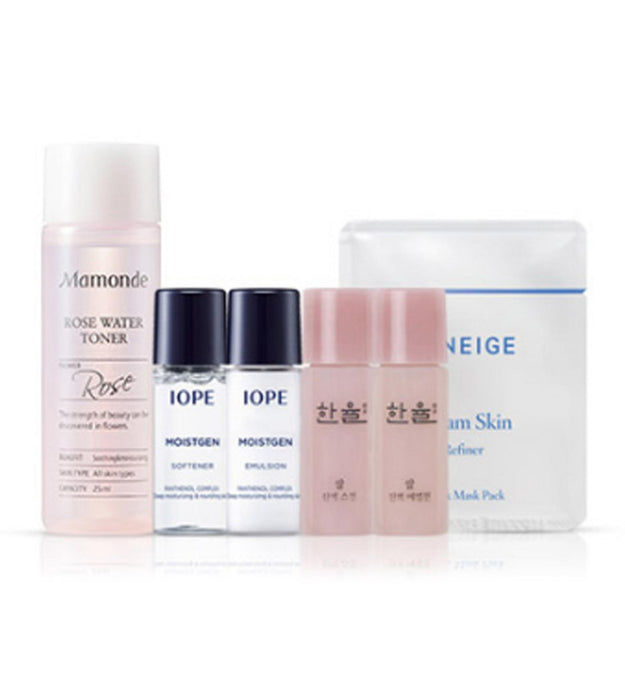 Démaquillant nettoyant humide IOPE 100 ml + coffret cosmétique de base Premium Amarahan 6 articles