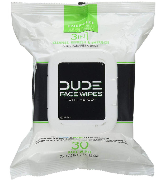 Salviette struccanti Dude Face Wipe Energize 18,8 x 18,3 cm