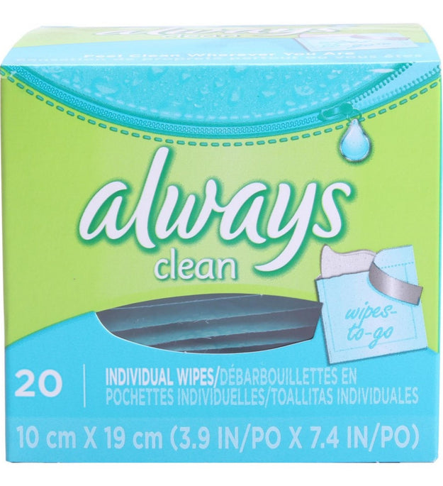 Always Wipe-To-Go-Clean 10 x 19 cm