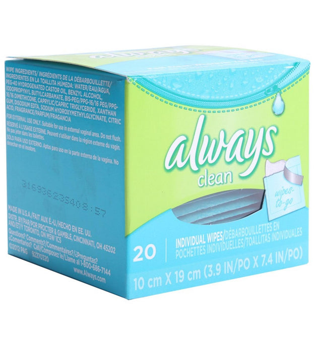 Always Wipe-To-Go-Clean 10 x 19 cm
