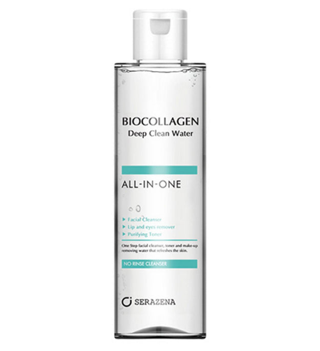 Eau nettoyante en profondeur au collagène bio de Saragena