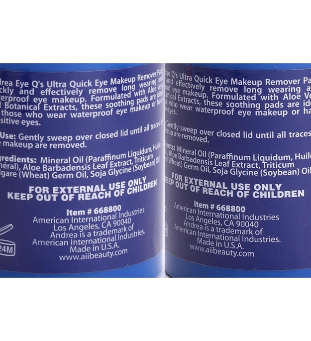 Andrea Eye Q's Make-up-Entferner-Pad Ultra Quick