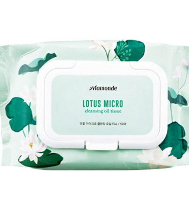 Очищающая микросалфетка с маслом Mamonde Lotus