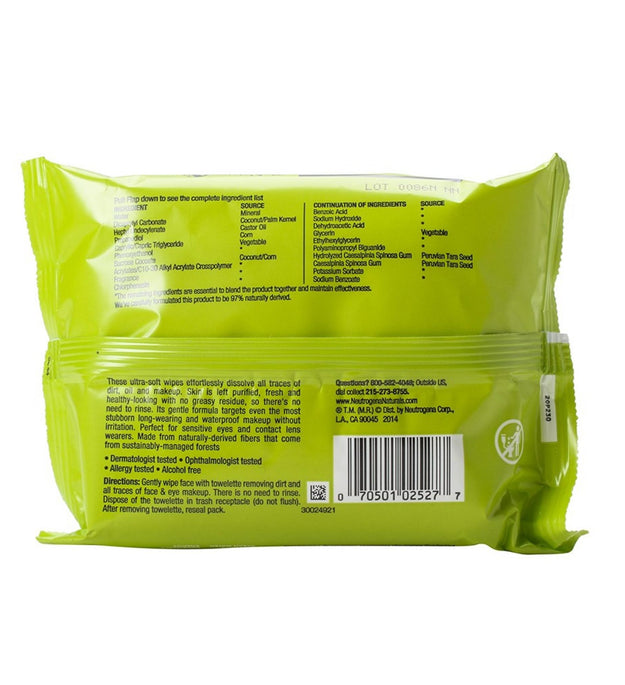 Neutrogena Natural Purifying Makeup Remover Cleansing Towelette