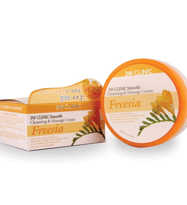 3W Clinic Crema Suave Limpiadora y Masaje Fresia