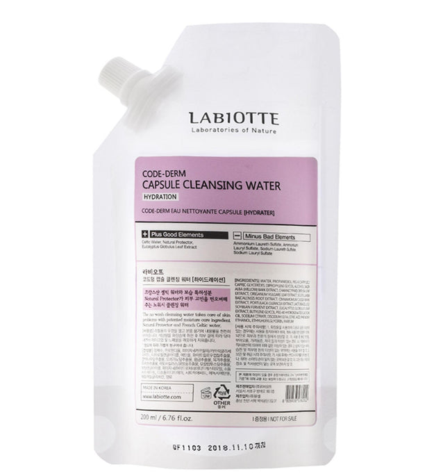Labiotte Code Derm Capsule Acqua Detergente Ricarica Idratazione