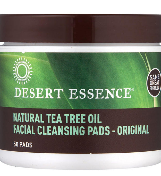 Desert Essence Tampone detergente viso all'olio naturale di tea tree originale