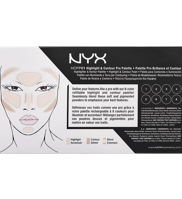 Paleta NYX Highlight & Contour Pro 21,6g