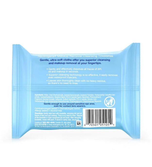 Neutrogena Makeup Remover Cleansing Towelette 19 x 18.5cm