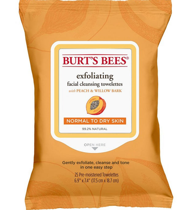 Toalha de limpeza facial Burt's Bees 17,5 x 18,7 cm