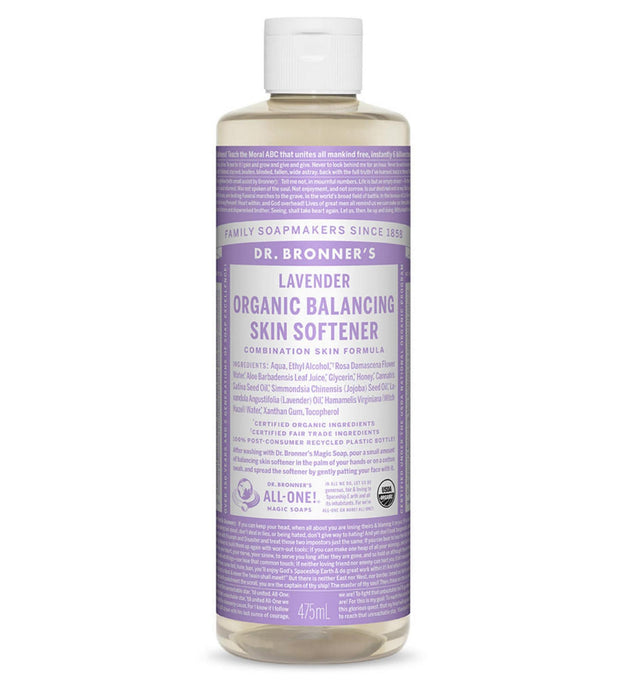 Ammorbidente per la pelle bilanciante alla lavanda di Dr. Bronner's