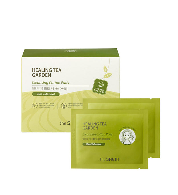The Saem Healing Tea Garden Discos de Algodão de Limpeza
