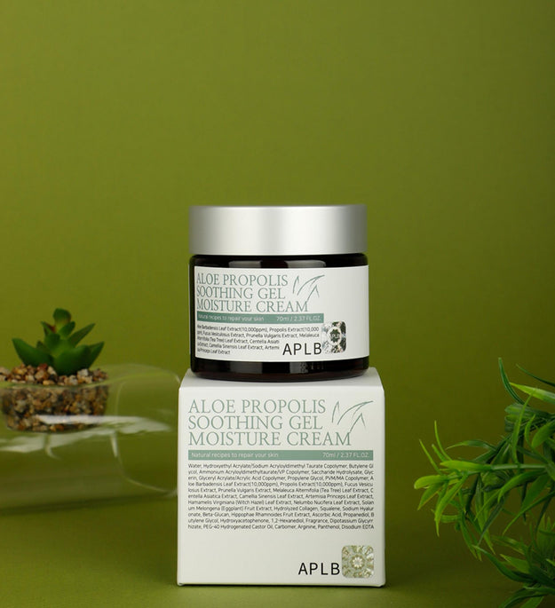 Crema hidratante en gel calmante con aloe y propóleo de Aple B