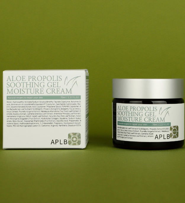 Crema hidratante en gel calmante con aloe y propóleo de Aple B