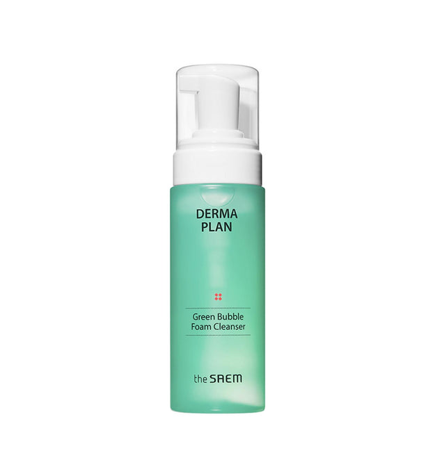 Limpiador en espuma con burbujas verdes Saem Derma Plan