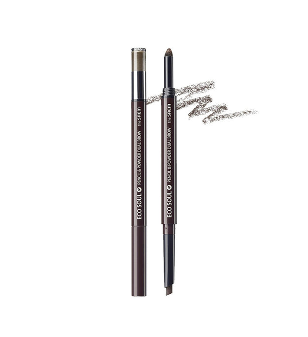 The Saem Eco Soul Pencil & Powder двойной автокарандаш для бровей 0,3 г