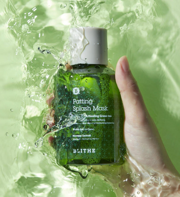 Blithe Klatschende Splash Maske Beruhigend & Heilend Grüner Tee