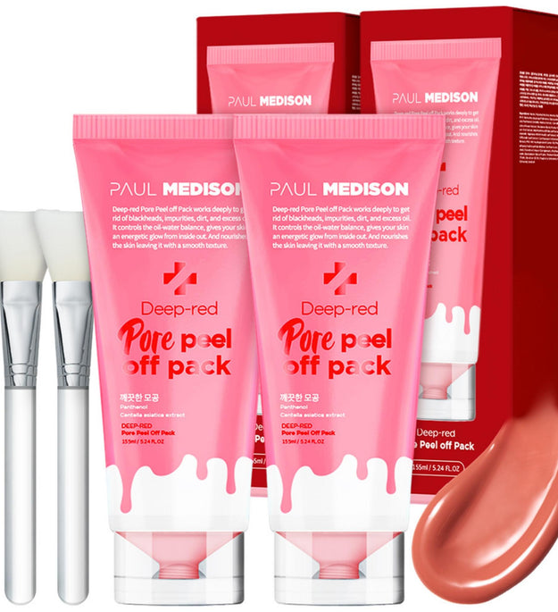 Paul Madison – Deep Red – Poren-Peeling-Packung, 155 ml