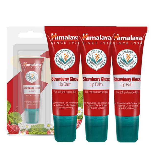 Baume à lèvres brillant à la fraise de l'Himalaya 10 g