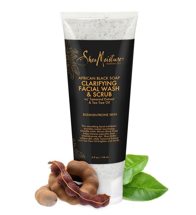 Shea Moisture Afrika Siyah Sabunu Sorunlu Cilt Yüz Yıkama ve Peeling