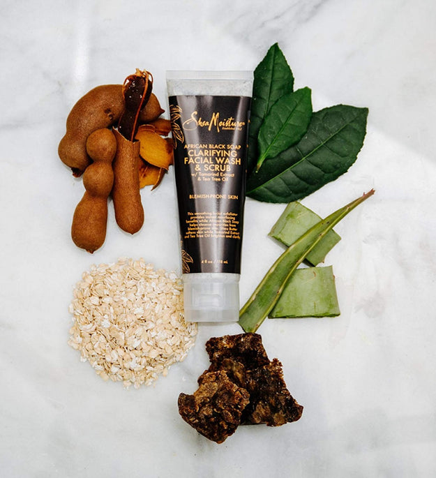 Shea Moisture Afrika Siyah Sabunu Sorunlu Cilt Yüz Yıkama ve Peeling
