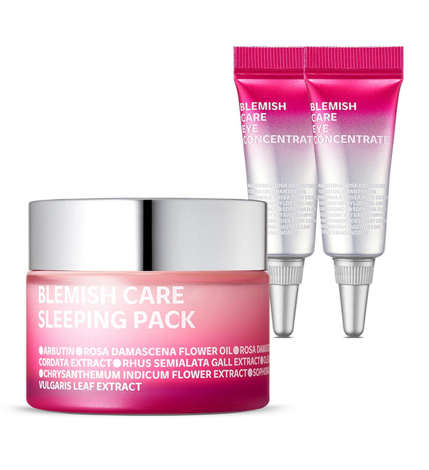 ISOI Blemish Care Sleeping Pack 50ml + Eye Concentrate 3ml x 2p