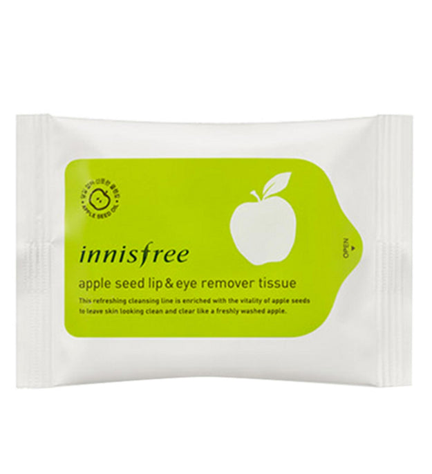 Innisfree Elma Çekirdeği Dudak ve Göz Makyajı Temizleme Mendili