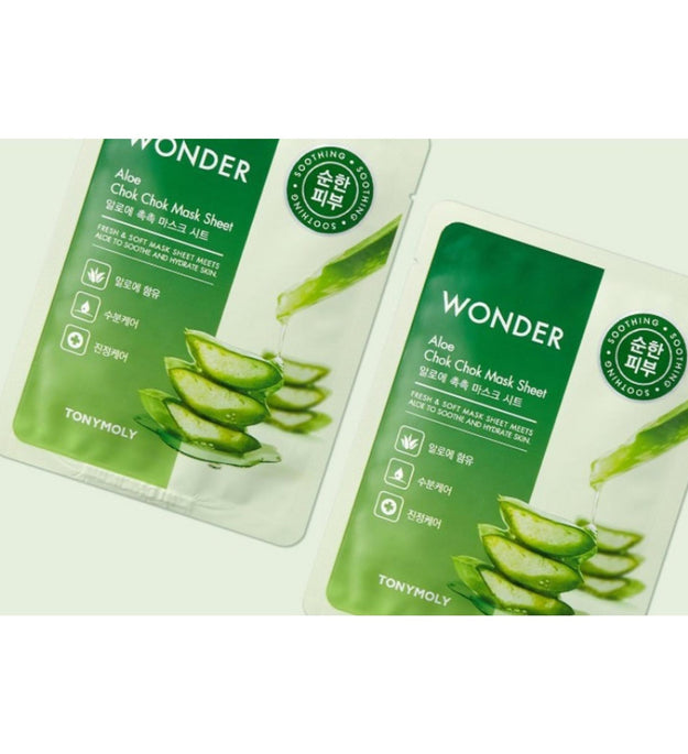 TONY MOLY Wunder Aloe Feuchtigkeitsmaske Tuch