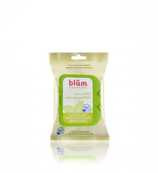 Bloom Натуральные очищающие салфетки для макияжа - Комбинированная и жирная кожа