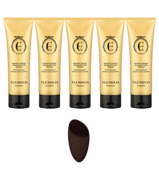 Elensilla French Escargot Original Foam Cleanser 120 5p + Consegna casuale di detergente
