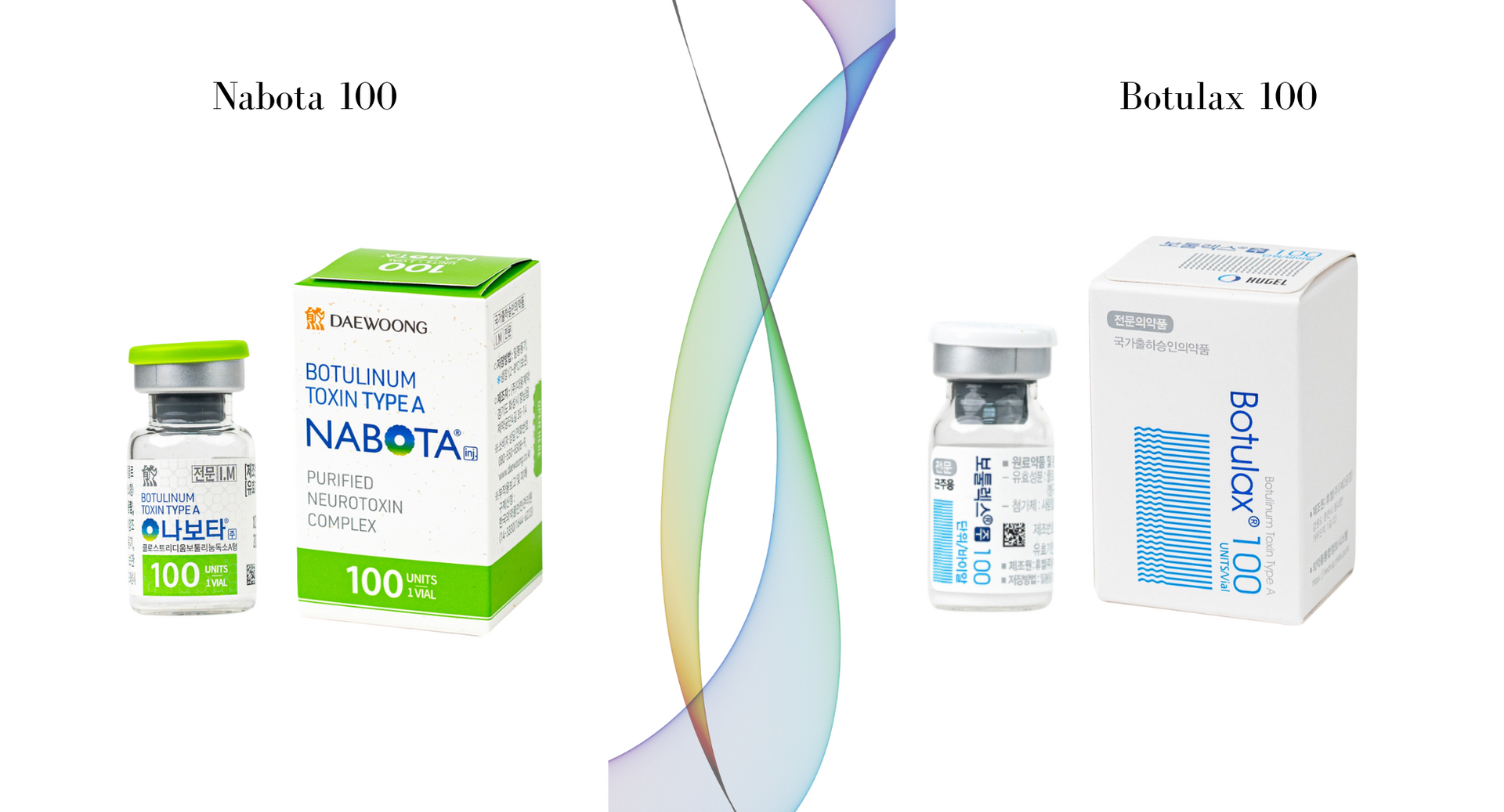 Botulax 100 vs Nabota 100 Korean botulinum toxin comparison