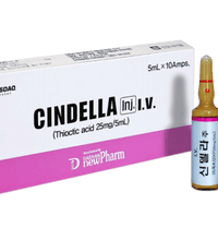 CINDELLA Injection glutathione solution for skin whitening, brightening, and antioxidant benefits.