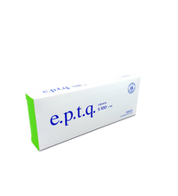 E.P.T.Q S100 fine-textured hyaluronic acid filler for subtle volume and fine line reduction.