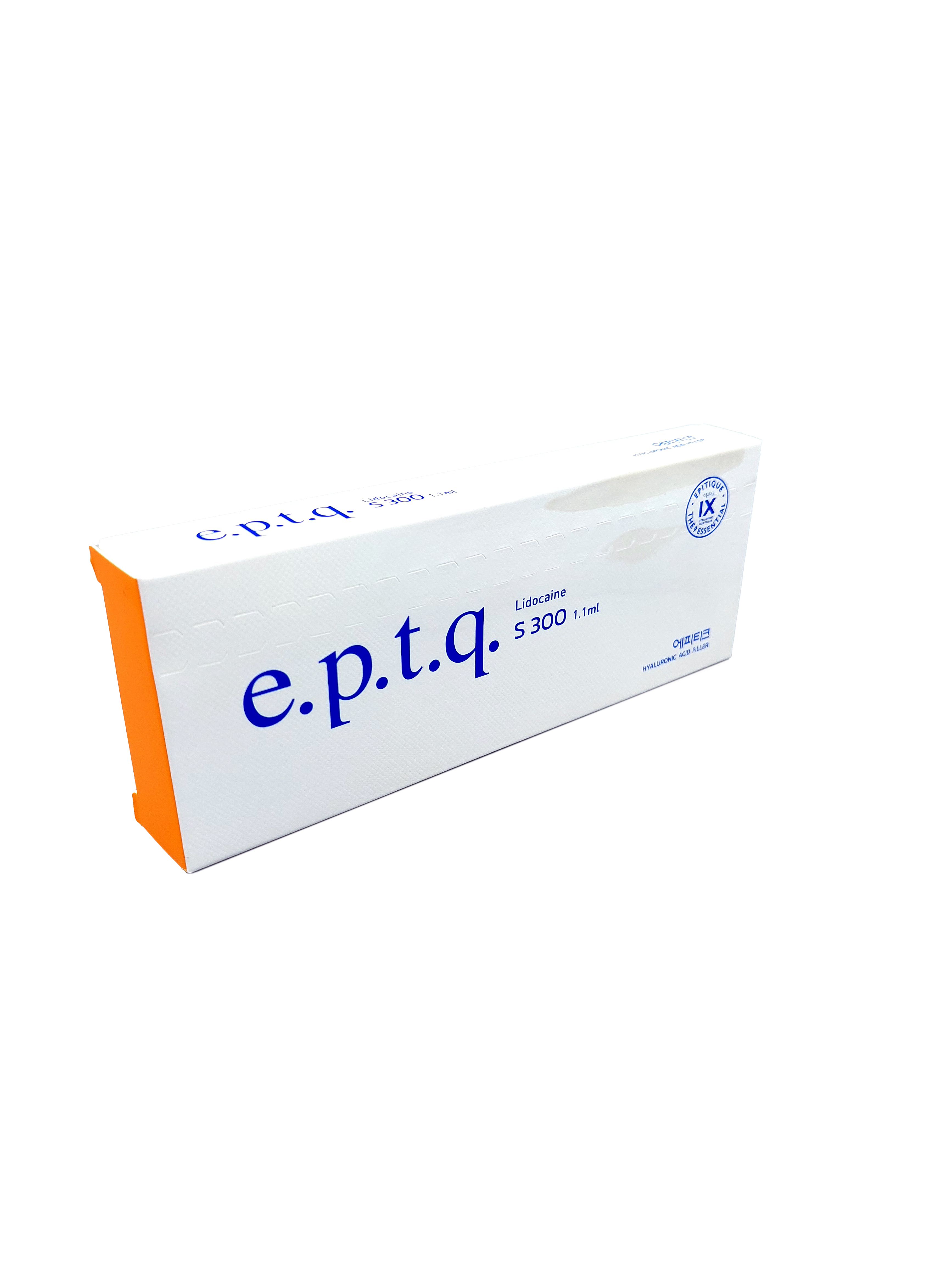 E.P.T.Q S300 medium-density hyaluronic acid filler for moderate volume and facial contouring.