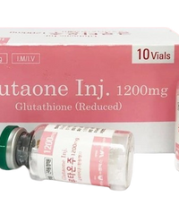 Glutaone 1200mg 10 vials of injectable glutathione for skin brightening and wellness.