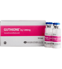 Guthione 1200mg Injection for skin brightening and antioxidant protection.