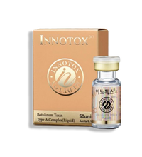 Innotox 50 liquid botulinum toxin type A for wrinkle reduction and facial rejuvenation.