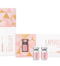 Lapuroon Aurora V hyaluronic acid and vitamin skin rejuvenation treatment for hydration and firmness.