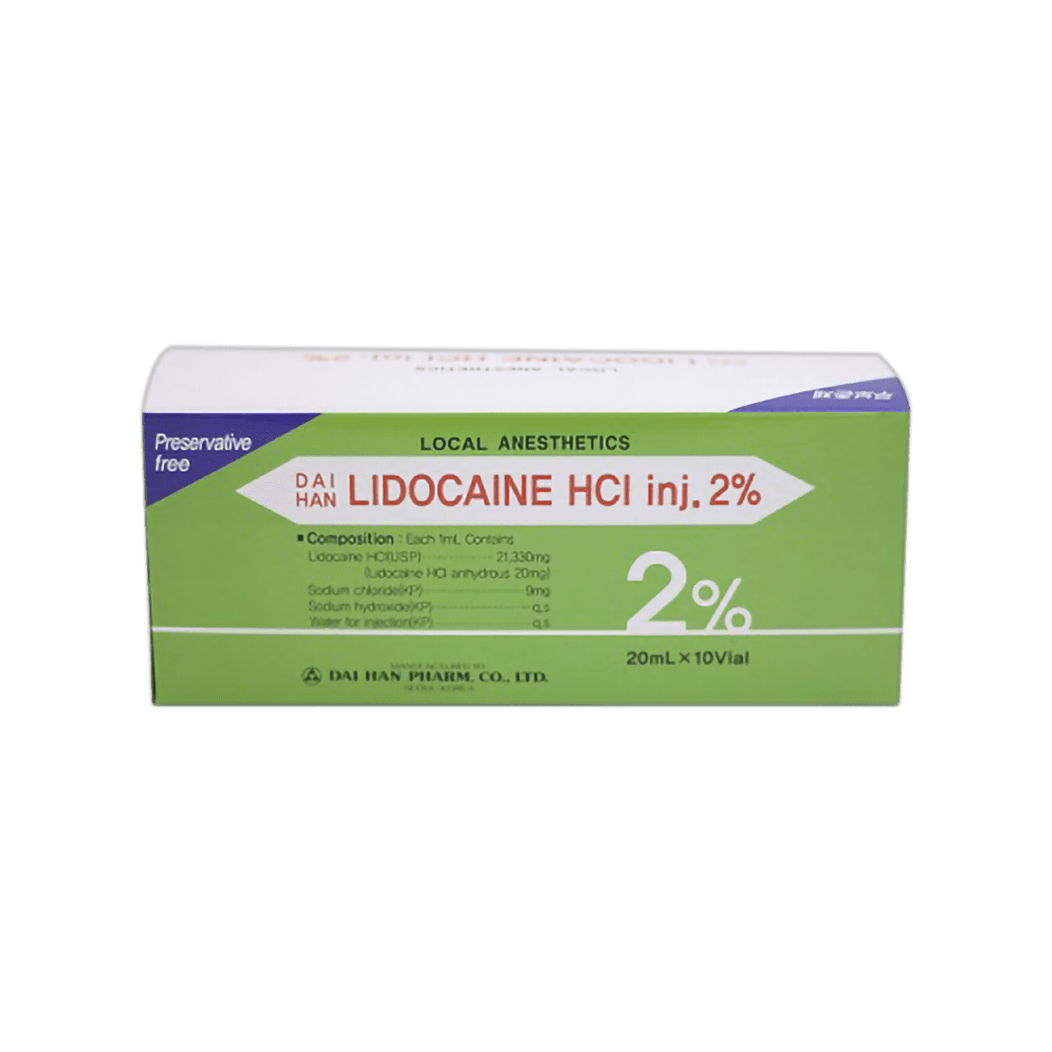Lidocaine HCI Injection 2% for local anesthesia and pain relief in medical procedures.