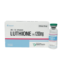 LUTHIONE 1200mg 10 vials of injectable glutathione for skin brightening and wellness.