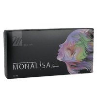 MONALISA MILD low-density hyaluronic acid filler for fine line reduction and subtle volume in delicate areas.