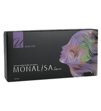 MONALISA ULTRA high-density hyaluronic acid filler for deep contouring and volume.