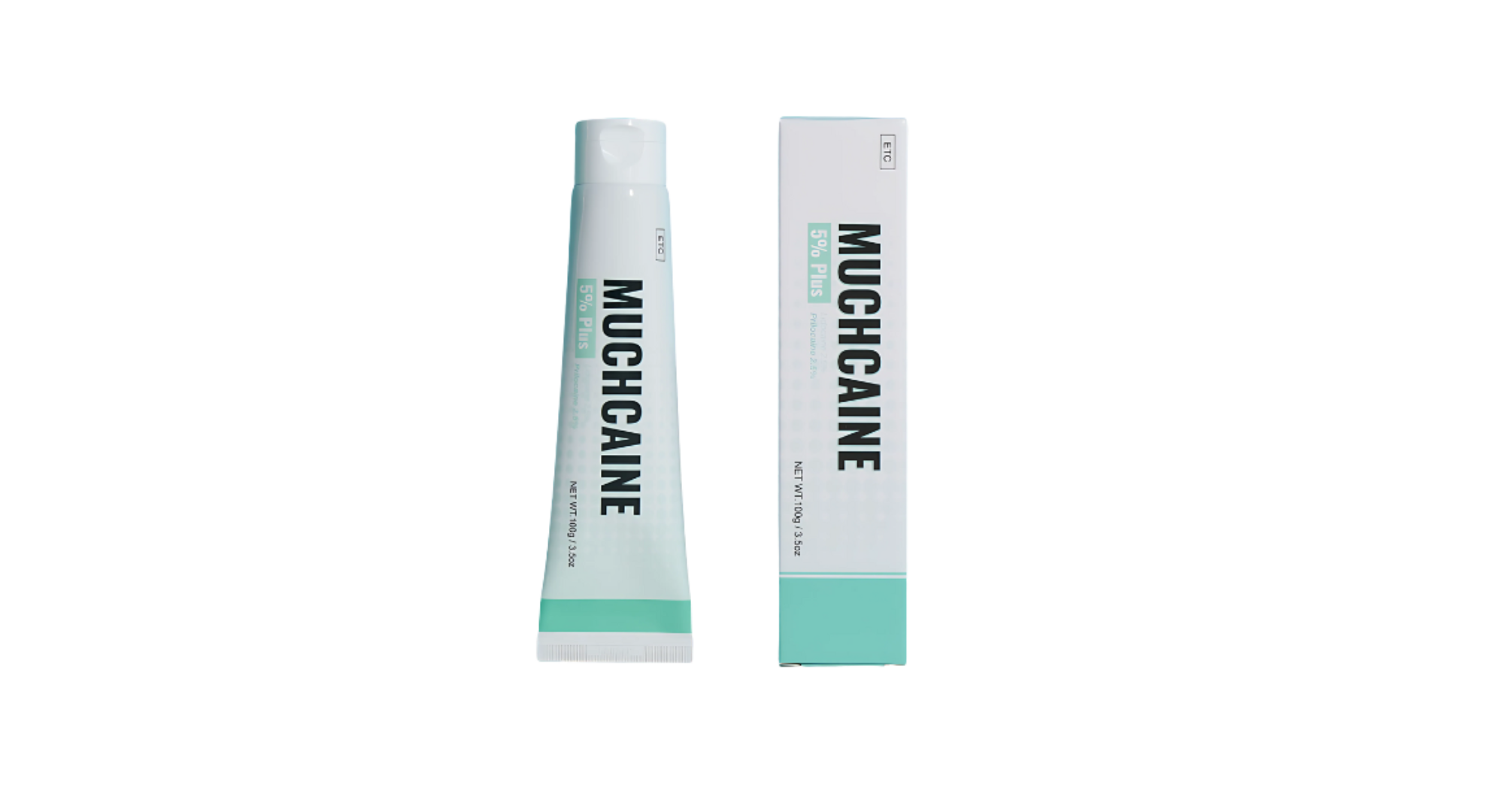 Muchcaine 5% Plus Cream – 100g numbing cream for cosmetic and aesthetic use.