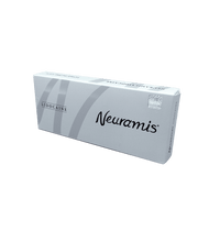 NEURAMIS LIDOCAINE medium-density hyaluronic acid filler for fine line reduction and volume with added comfort.