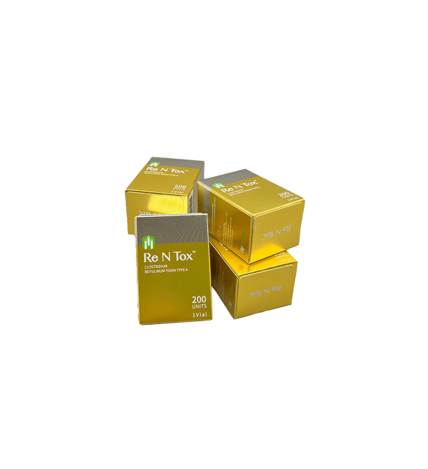 Re N Tox 200 high-dose botulinum toxin type A for wrinkle reduction and facial rejuvenation.