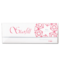 STARFILL PLUS medium-density hyaluronic acid filler for wrinkle reduction and subtle volume.